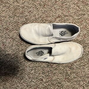 Vans Women’s Classic White Slip-On Loafers